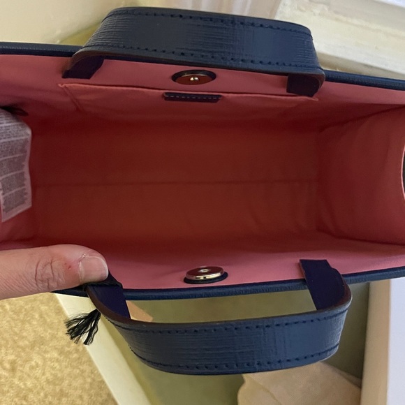 Gucci X Jetsons GG Pink Coated Canvas Navy Bag NWTGS ππ - Picture 9 of 9